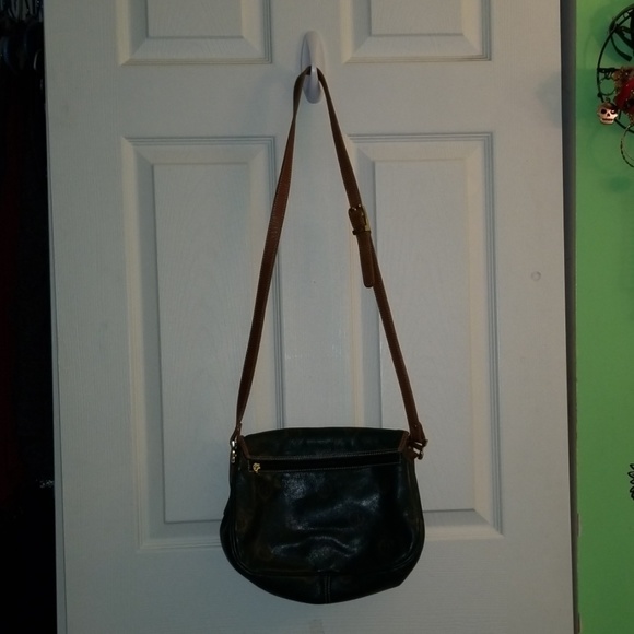 Vintage Green and Brown Crossbody Bag - Picture 4 of 6